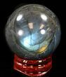 Flashy Labradorite Sphere - Great Color Play #37664-1
